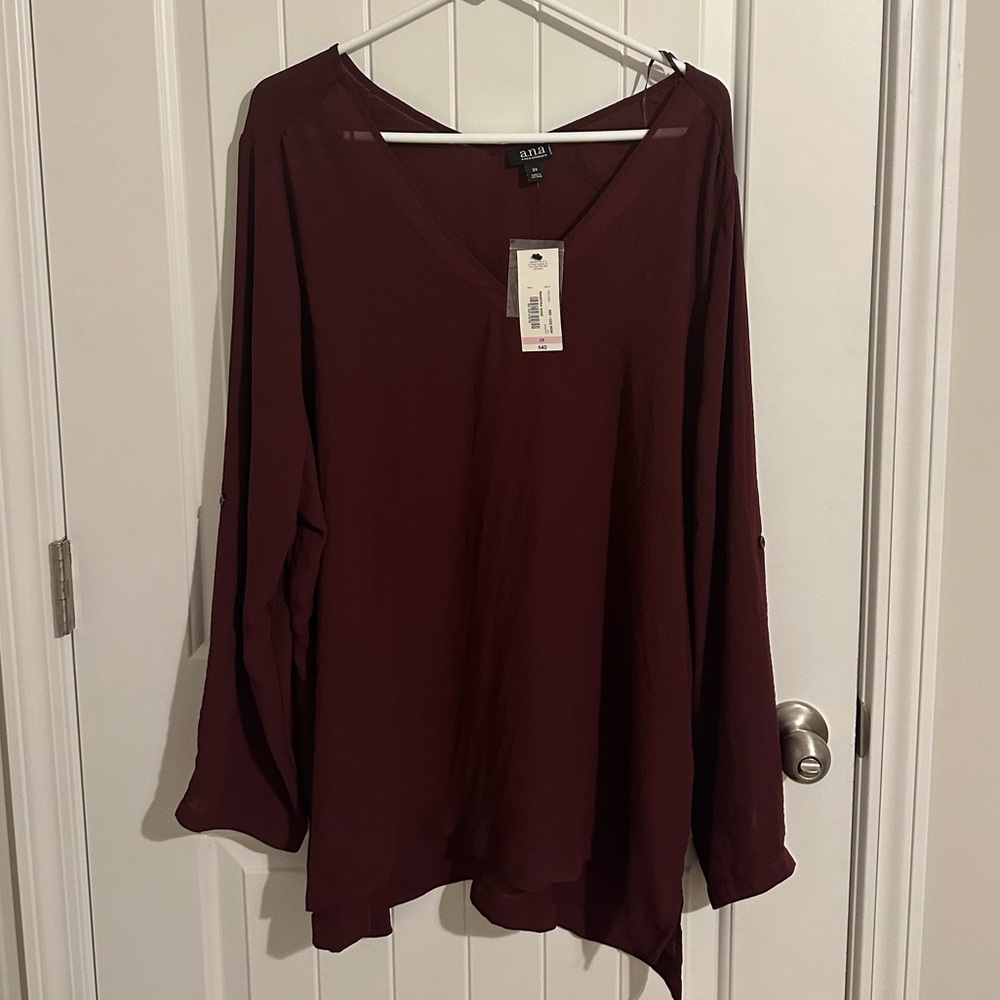 A.n.a. V-Neck Blouse